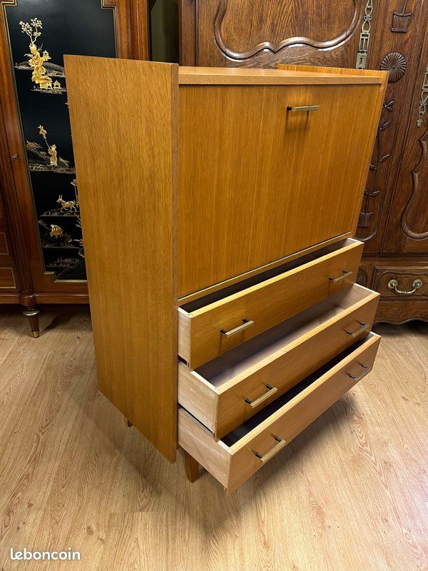 Bureau secrétaire vintage années 60 (image 5)