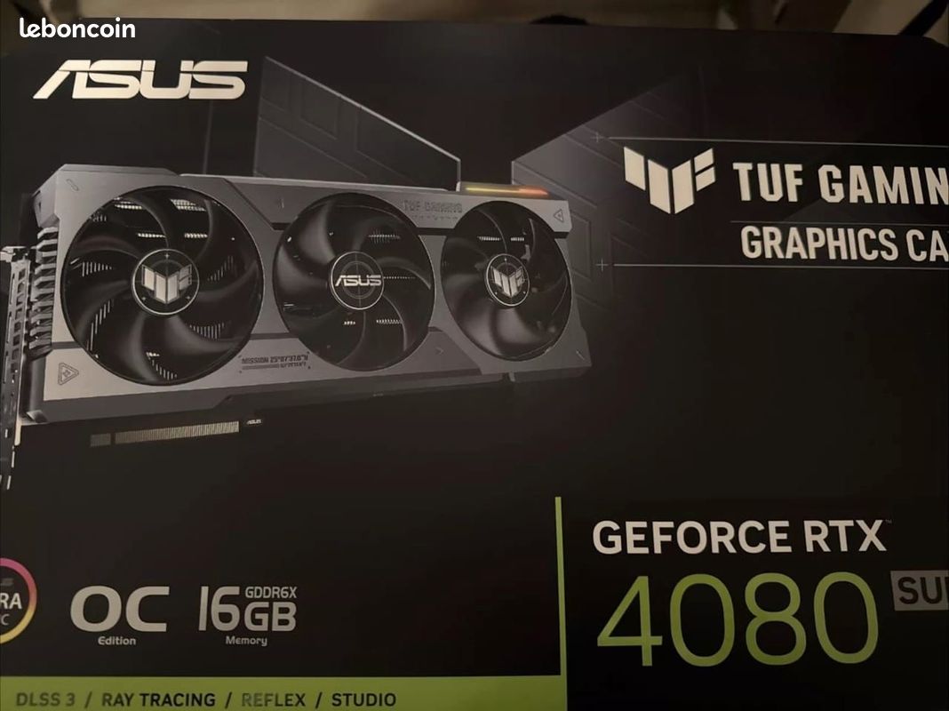 Carte graphique ASUS TUF Gaming GeForce RTX 4080 SUPER OC 16 Go (image 2)