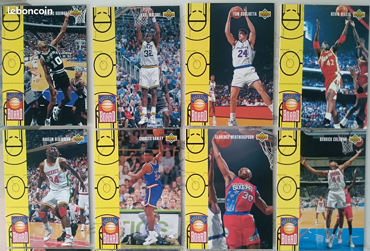 Lot complet 15 cartes EB 1993 94 Hakeem Olajuwon, Dennis Rodman,... (image 2)