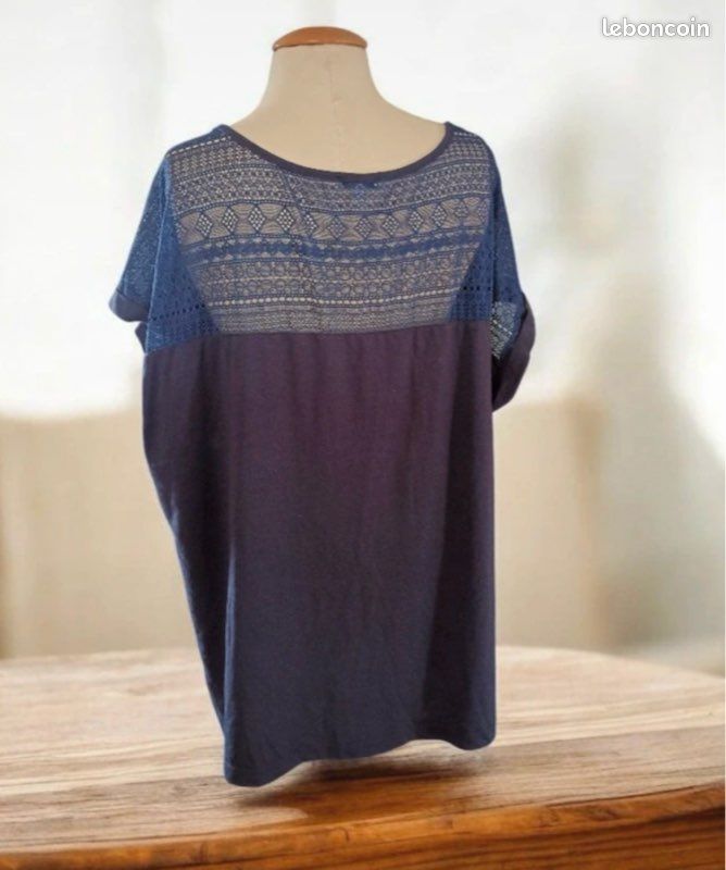 Haut Tunique Modavista - Taille 50/52, Couleur Moutarde, Manches Longues, Occasion Très Bon état