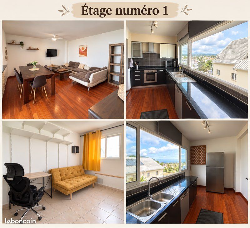 Appartement 5 pièces 100 m² · à Le Tampon · 100 m² · 1 200 €/mois