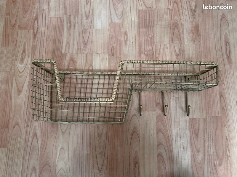 Étagère murale panier grillage (image 4)