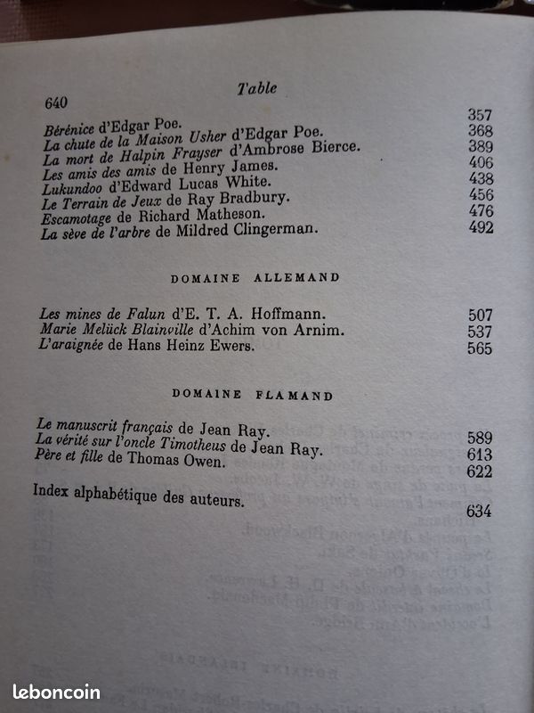 Anthologie du fantastique Roger CAILLOIS Tomes 1 et 2 (image 8)