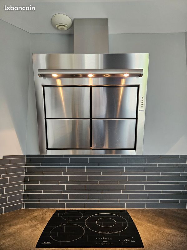 Hotte aspirante Roblin Graphic inox 90cm (image 1)
