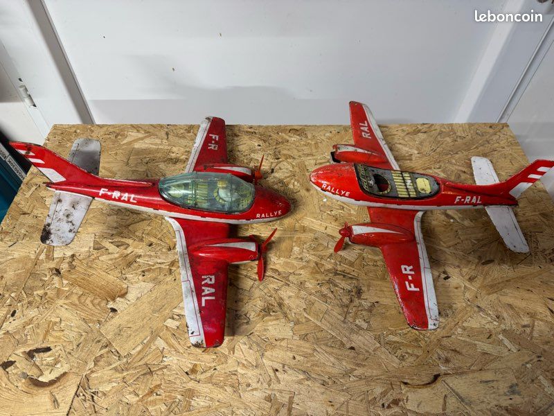 Jouet Ancien Joustra 563 Avion Rallye Ecole De Pilotage Italienne 1963 - Rare