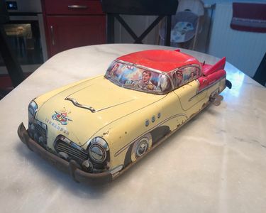 Jouet Ancien En Tôle - Voiture Mécanique Memo (Joustra / Jep) - France - Occasion