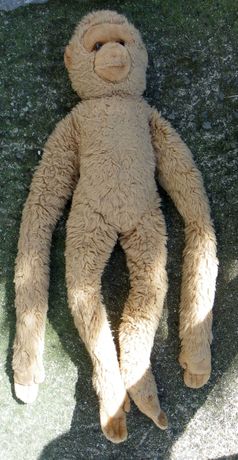 HWD Jolie poupée singe en peluche à longs bras, 65,6 cm, jouet en