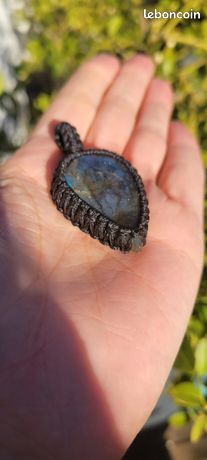 Pendentif Cabochon Labradorite 43 Carats – Pierre Naturelle De Madagascar – Neuf (FK17)