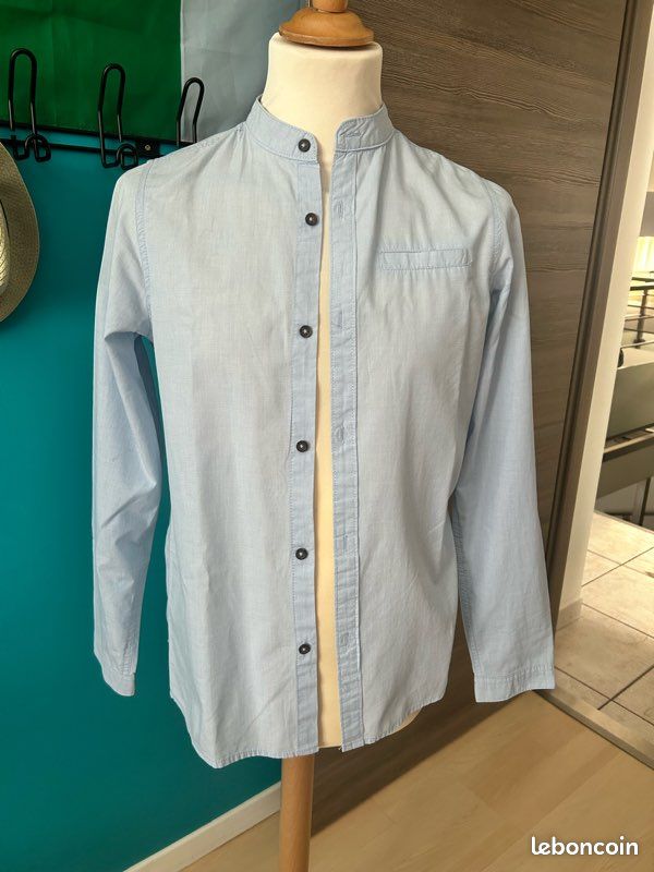 Chemise enfant bleu ciel neuve (image 1)