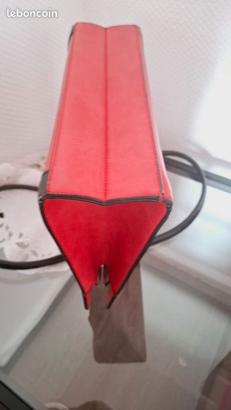 Sac femme bordeaux/ noir (image 6)