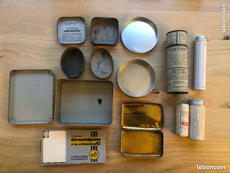 Ancienne Boîte En Métal De Pharmacie De L'Armée Française - Sous Scellé - Années 1940