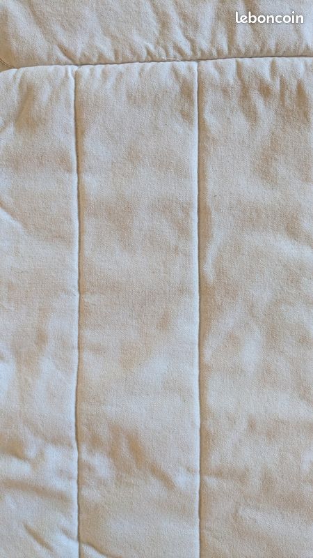 Housse blanc cassé modèle Knisa pour chaise Ikea Poang, avec son garnissage (image 4)