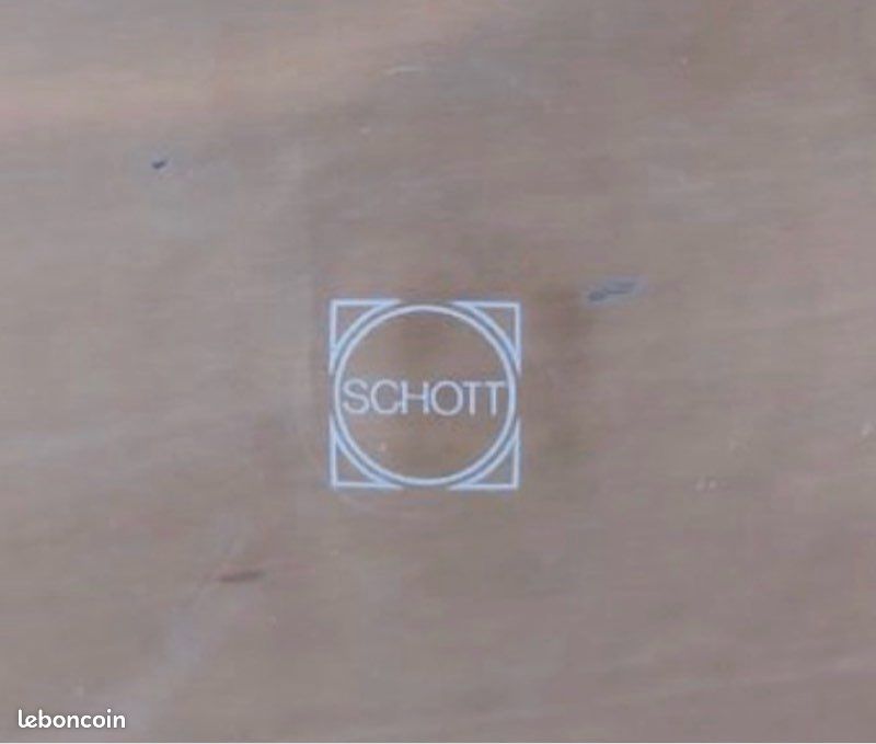 7~ Cocotte/Plat en Verre/Métal argenté SCHOTT (image 4)