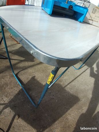 Table De Camping Lafuma Vintage Avec 2 Rallonges - Fabriquée En France
