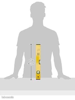 Niveau à Bulle Hardy 60 Cm 3 Fioles – Horizontal, Vertical, 45° – Aluminium Jaune Ultra-précis Pour Bricolage