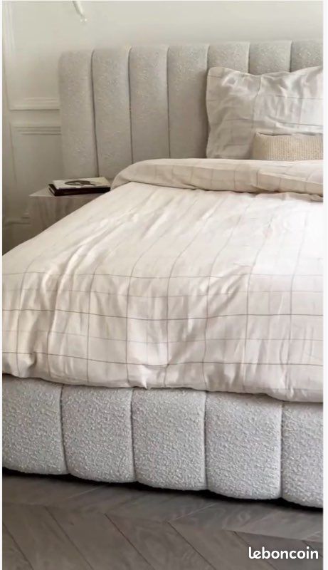 Lit complet 160cm comme neuf (image 2)