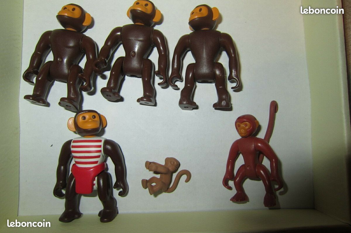 Playmobil lot de singes ( animaux ) envoi 2,90 euros (image 1)