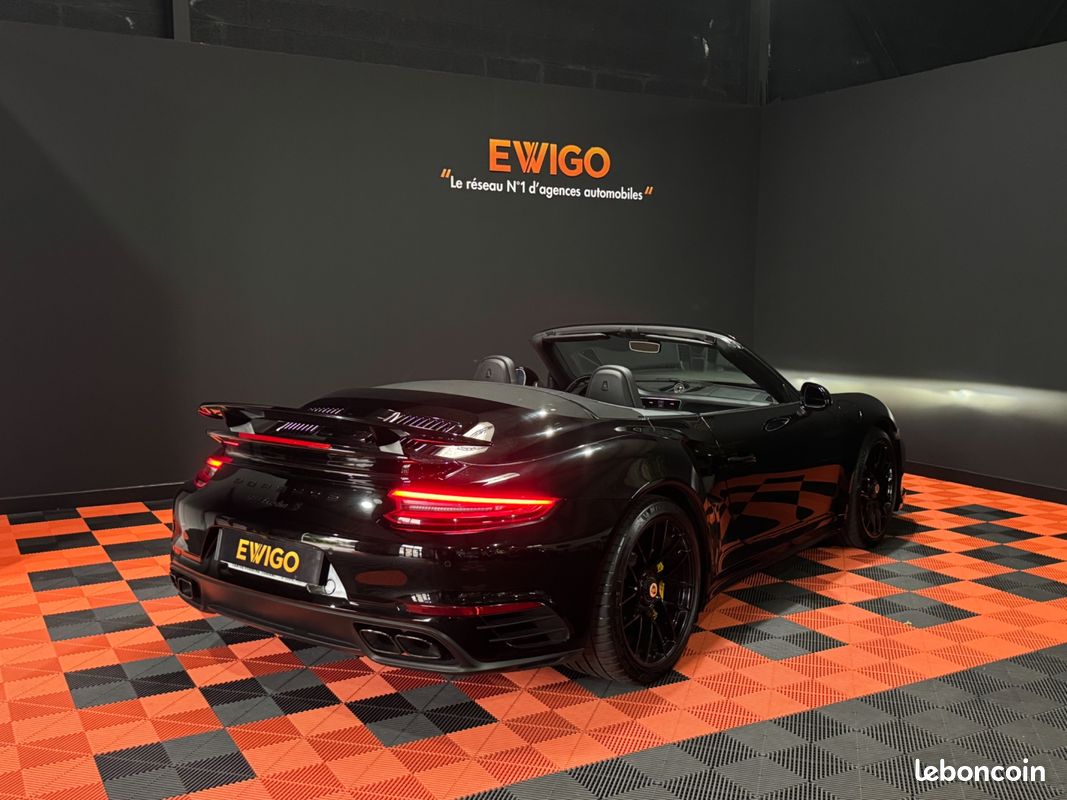 PORSCHE 911 (991.2) CABRIOLET 3.8 TURBO S 580 CH PDK / CAMERA DE RECUL / BURMESTEr (image 2)
