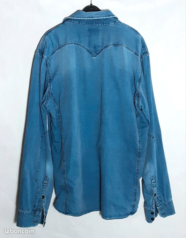 Chemise en jeans G star raw XL bon état (image 2)