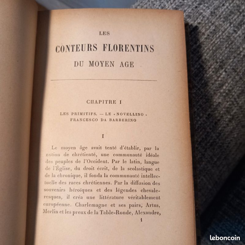 Livre ancien- LES CONTEURS FLORENTINS DU MOYEN ÂGE- 1909 - GEBHART (image 6)