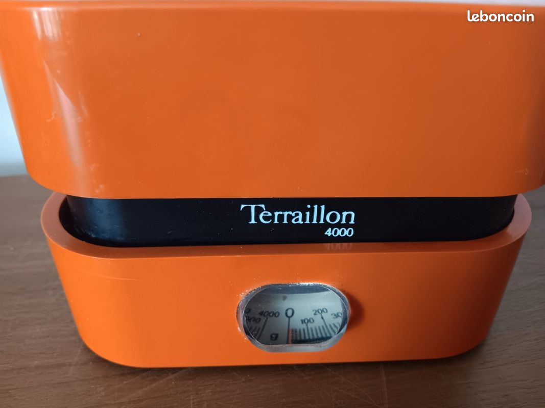 Balance Terraillon BA 4000 Orange – Design Marco Zanuso, Années 70, Made In France