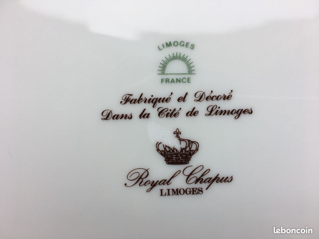 Grand Plat rond creux Royal Chapus NEUF (image 7)