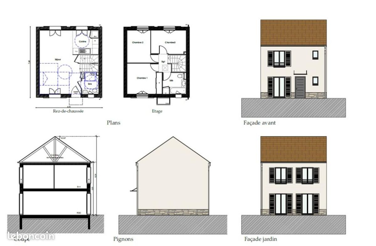 Maison 4 pièces 76 m² · à Villejust · 76 m² · 349 500 €