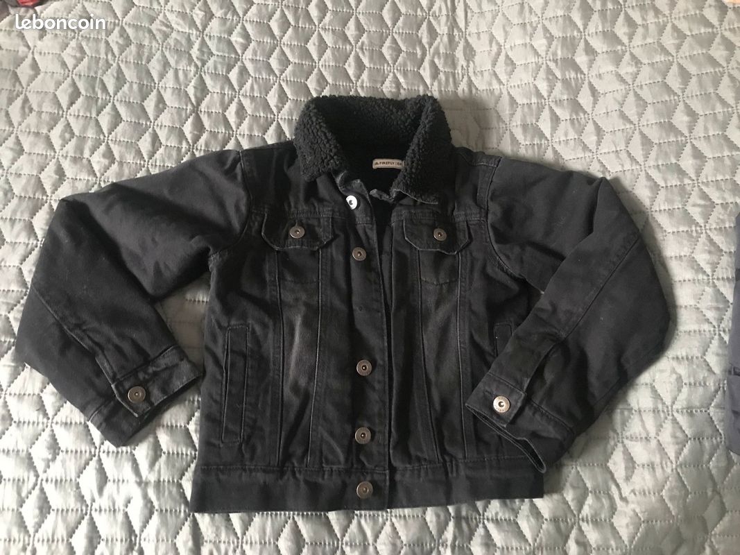 Manteau jean noir Vêtements
