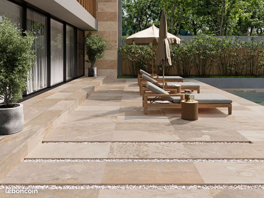 🔥Carrelage extérieur antidérapant 100x100 & 60x120 (image 1)