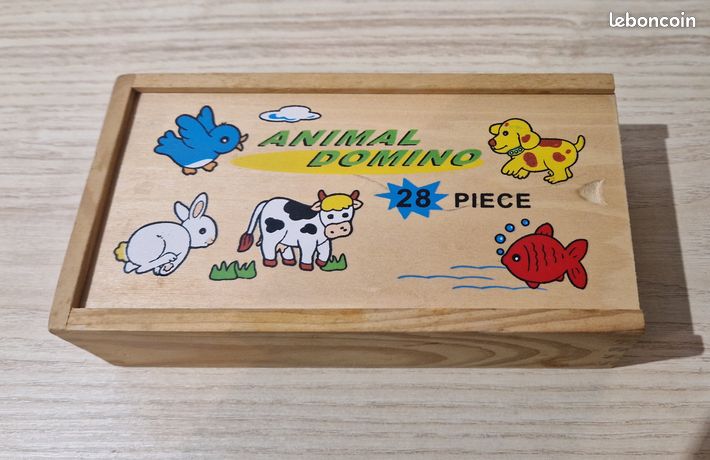 Busaurus – Dominó De Madera De 28 Piezas Con Diseños De Frutas Y Animales, Juguete Educativo Para Lógica Y Pensamiento Familiar +3 Años Juego Educativo De Frutas Y Animales