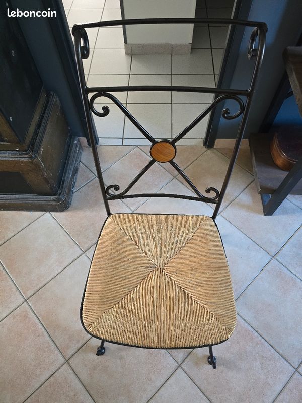 Chaise fer forgé (image 2)