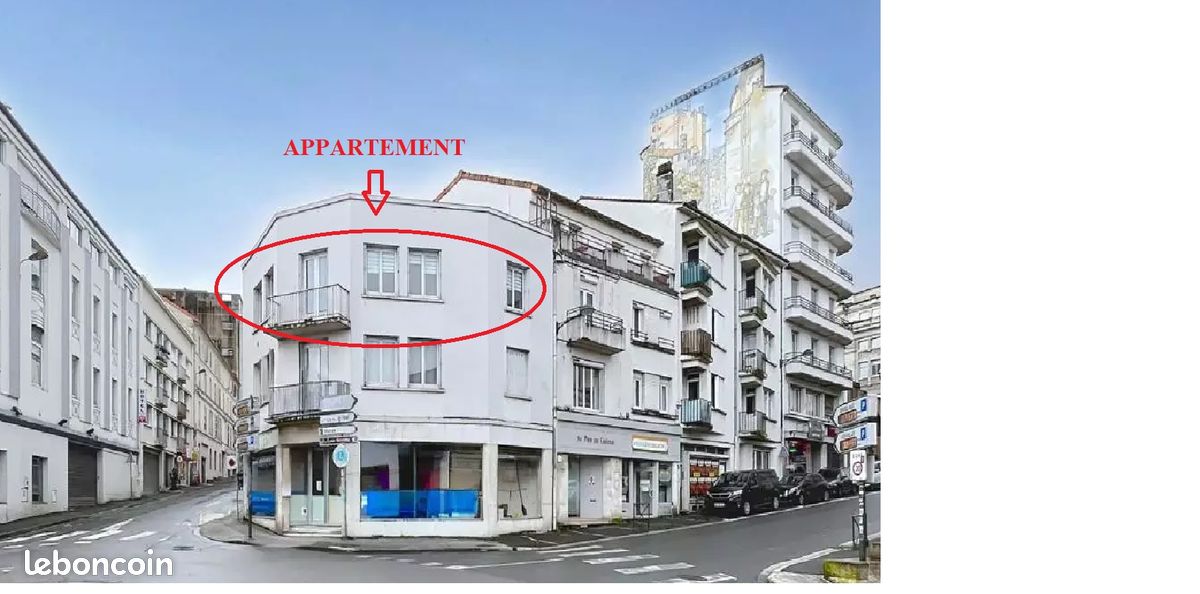 Appartement 3 pièces 92 m² · à Angoulême · 92 m² · 740 €