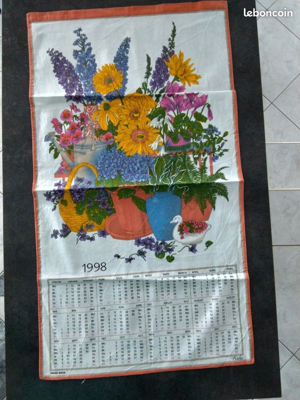 Cache torchon calendrier 1998 (image 1)