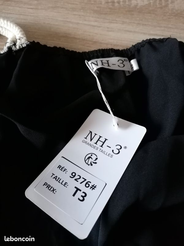 Haut Noir Alberto Makali - Taille S, Manches 3/4, Neuf Avec étiquette