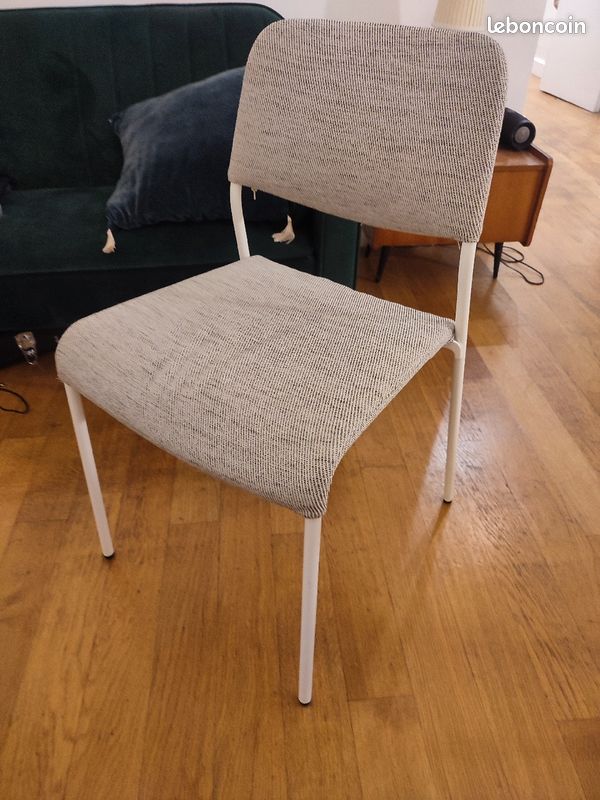 Chaise Ikea UDMUND blanche (image 2)