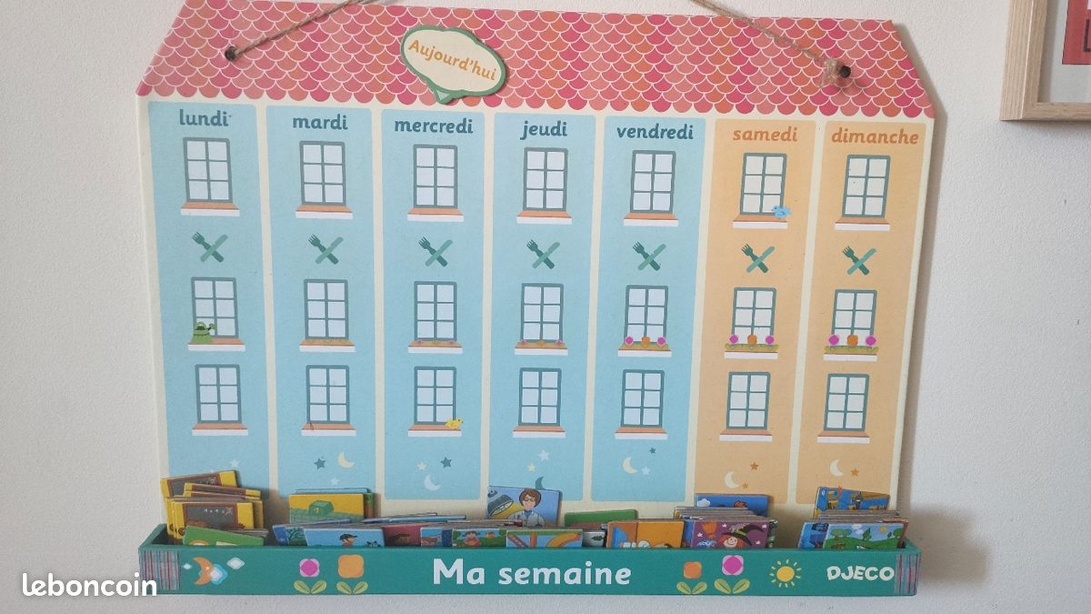 Semainier à aimants organiseur ma semaine djeco (image 4)