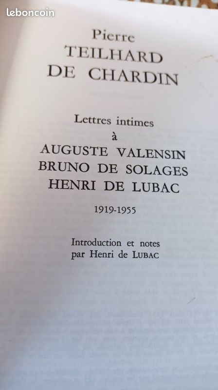 Lettres intimes de Teilhard de Chardin (image 3)