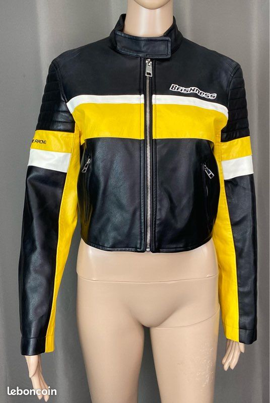 Veste style Motard Bershka en Smilicuir Vêtements