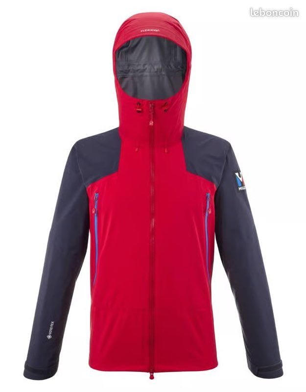 Veste GoreTex Millet - Trilogy, RECCO®, Taille S, rouge bleu-marine (image 1)