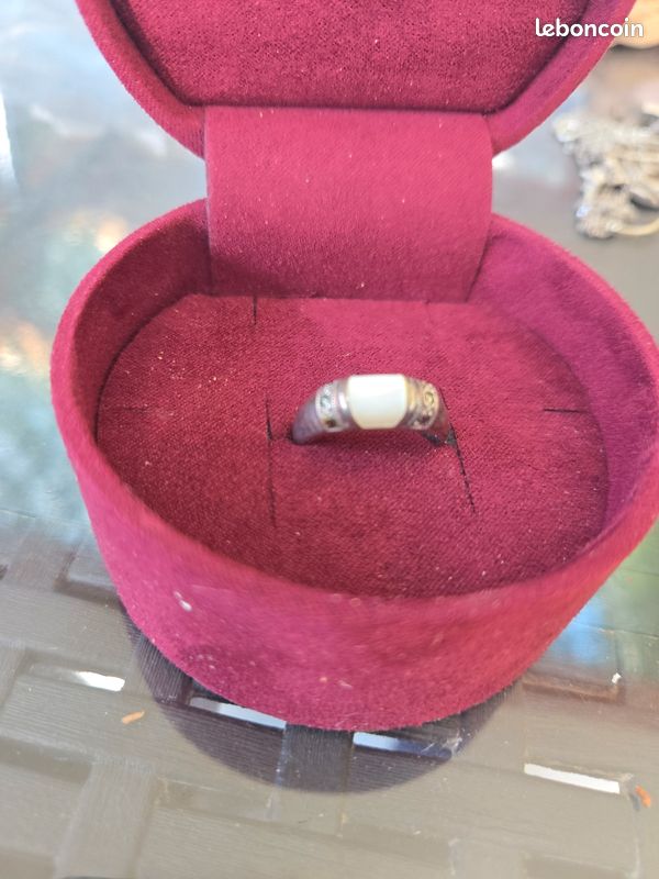 Bague Ancienne En Argent Taille 50 - Occasion - Bijou Vintage