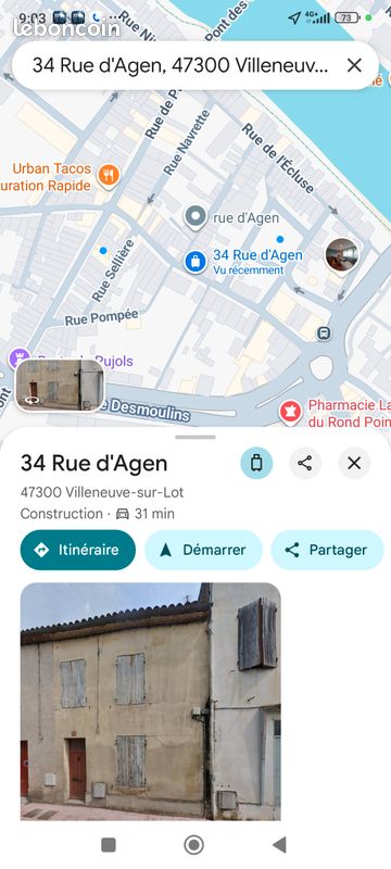 Immeuble 5 pièces 160 m² · à Villeneuve-sur-Lot · 160 m² · 43 000 €