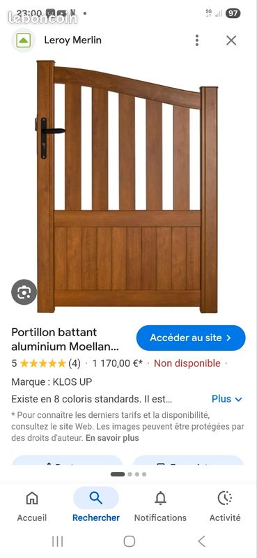 Portillons aluminium neuf (image 3)