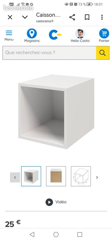 Caisson Atomia 37,5 x 37,5 x 45 Castorama (image 1)