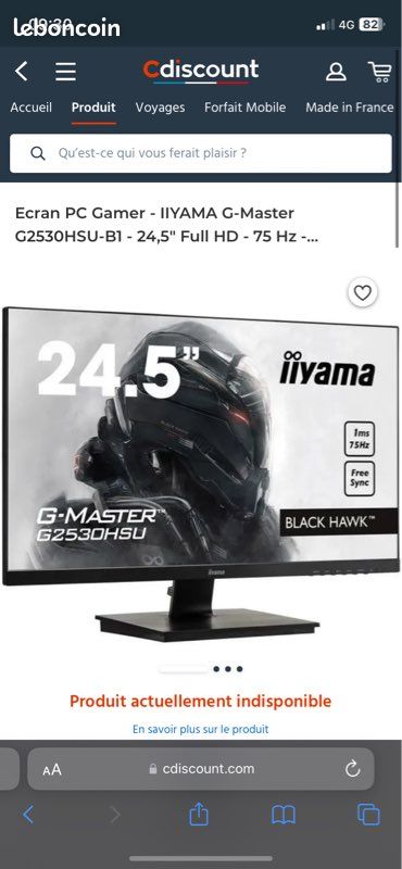 Ecran iyama 25pouce 1080p (image 6)