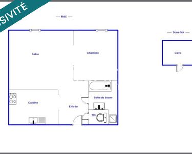 Appartement 105 000 € - 36 m²