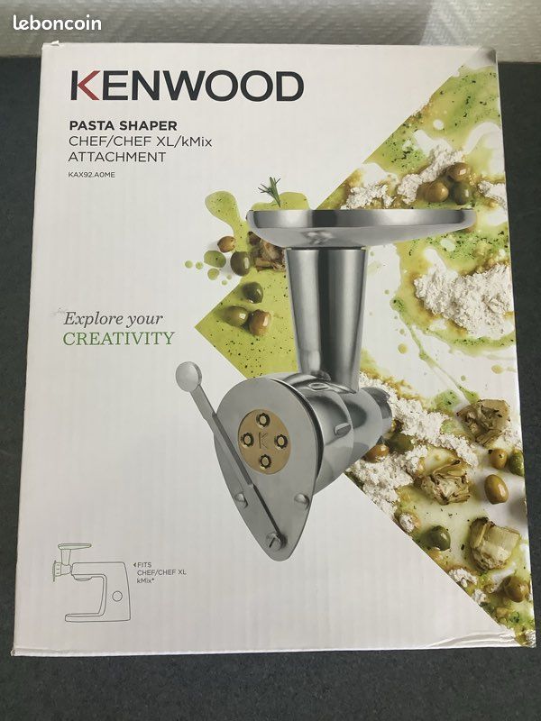 Appareil a pâtes fraîche NEUF pour robot kenwood chef,cooking et kmix (image 2)
