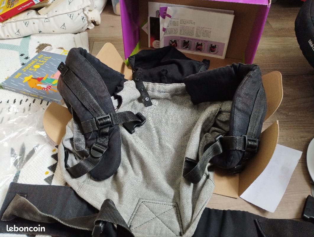 Porte-bébé Emeibaby carrier gris (image 1)