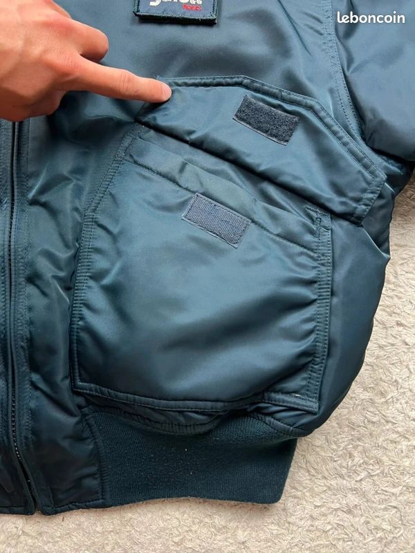 Jacket Bombers Schott marine Vintage y2k 90's- Type CWU-R - XL homme (image 7)