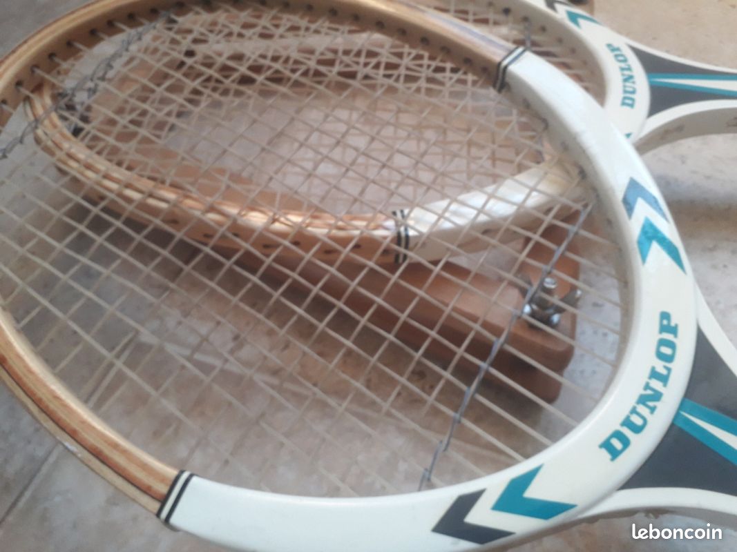 Raquette De Tennis En Bois LUTECE Vintage - Avec Protection De Cadre