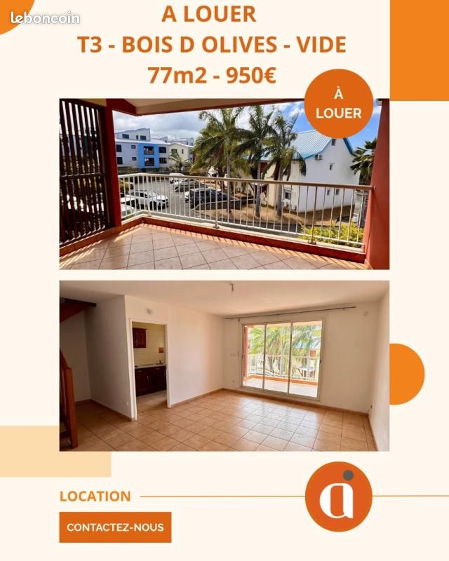 Appartement 3 pièces 65 m² · à Saint-Pierre · 65 m² · 914 €/mois